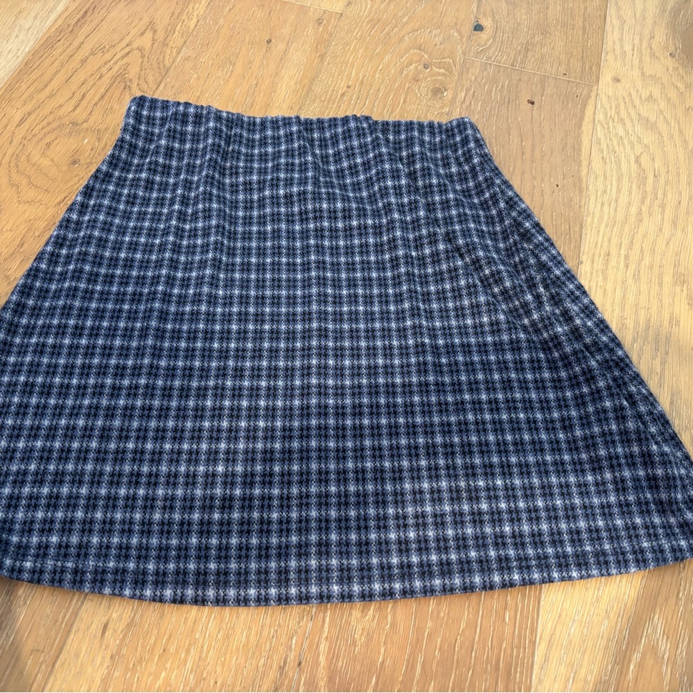 Urban outfitters blue plaid mini skirt